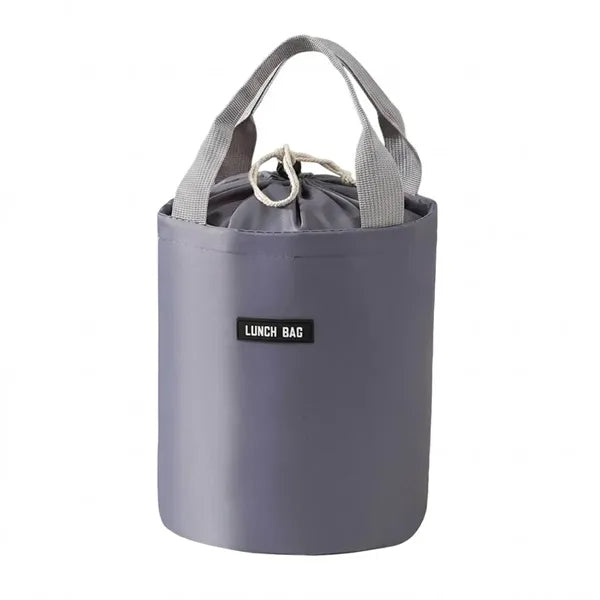 Portable Cylindrical Insulated Lunch Bag