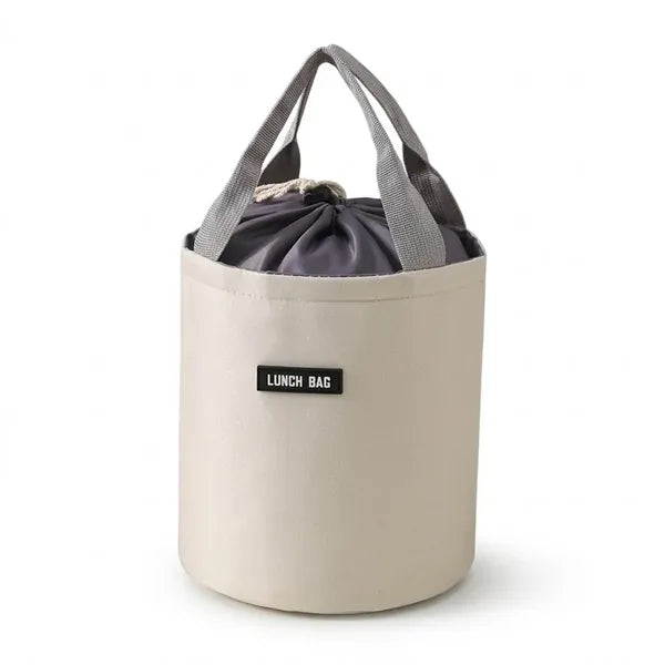 Portable Cylindrical Insulated Lunch Bag