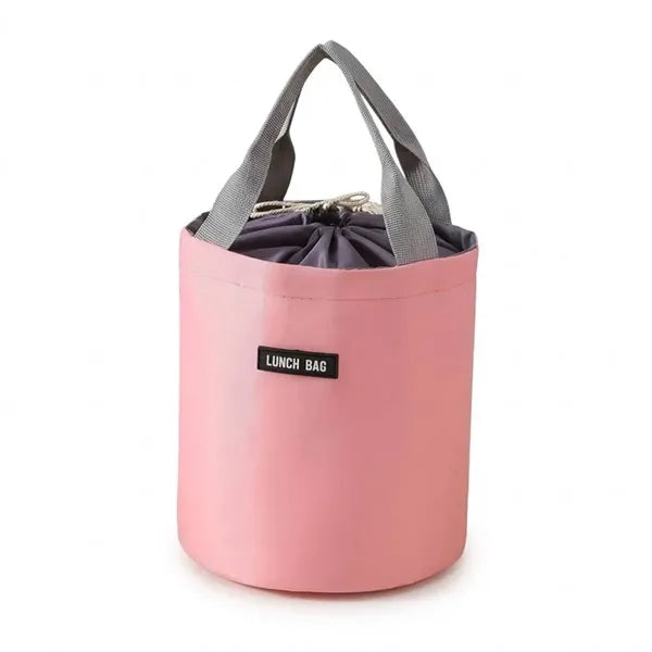 Portable Cylindrical Insulated Lunch Bag