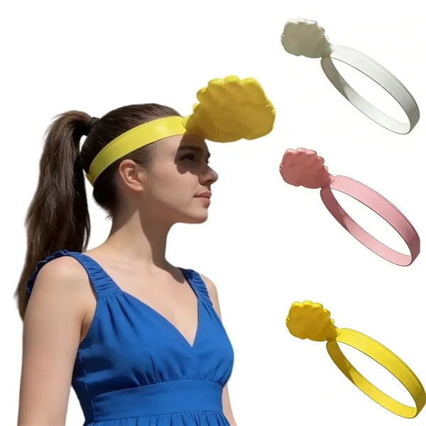 Novelty Palm-Shaped Sun Visor, Multi-Color Custom Logo Promo