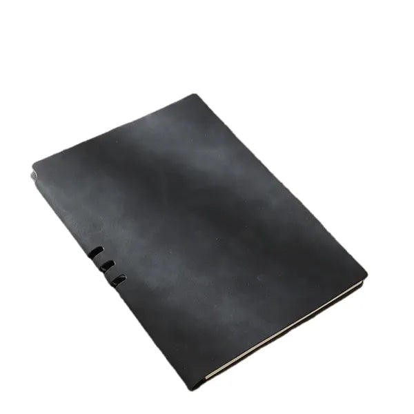 Vintage A5 Leather Notebook with Pen Slot & Custom Logo