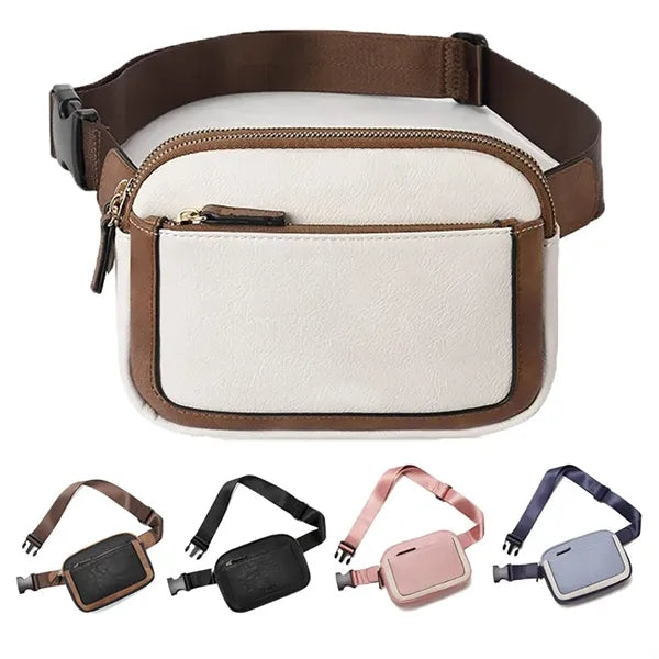 Waterproof PU Leather Waist Bag