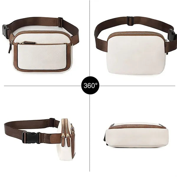 Waterproof PU Leather Waist Bag