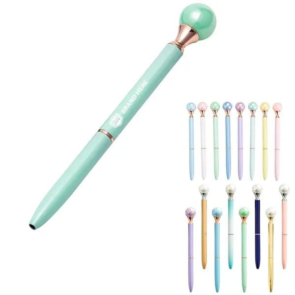 Big Pearl Metal Ballpoint Pen