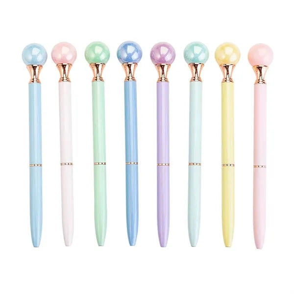 Big Pearl Metal Ballpoint Pen
