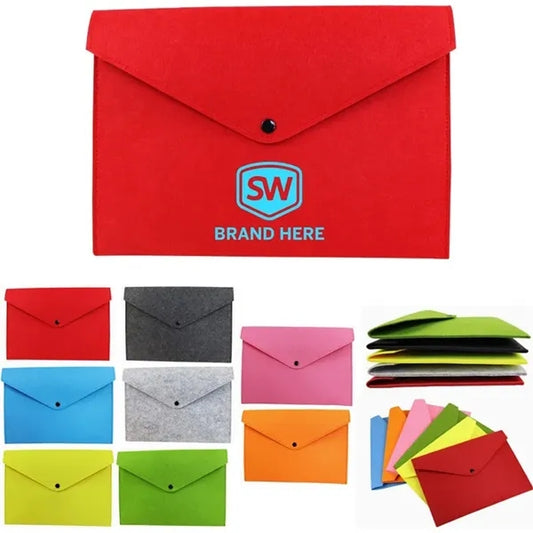 Eco A4 Felt Document Sleeve Envelope Folder