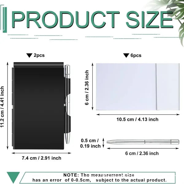 Aluminum Card Holder Memo Notebook