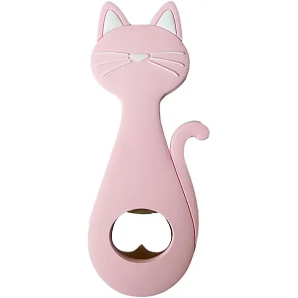 Silicone Cat Bottle Opener With Magnetic Back