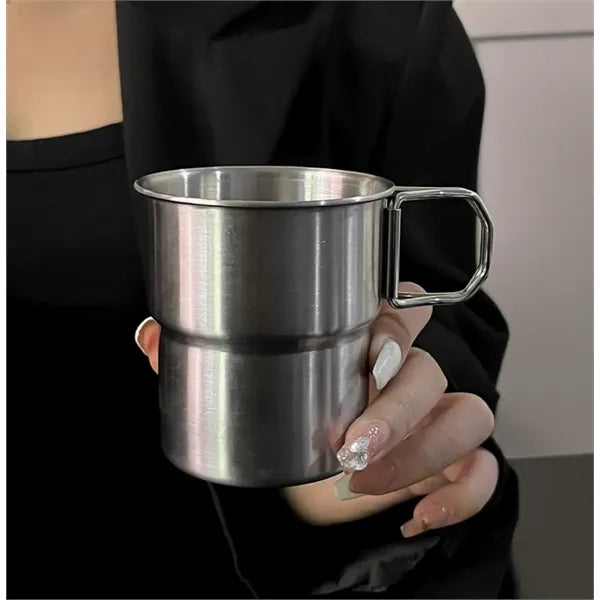 Portable 10oz Stainless Steel Camping Coffee Cup