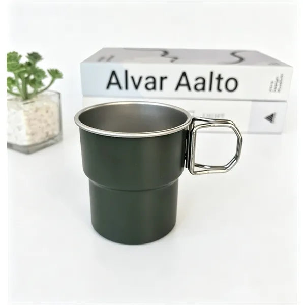 Portable 10oz Stainless Steel Camping Coffee Cup