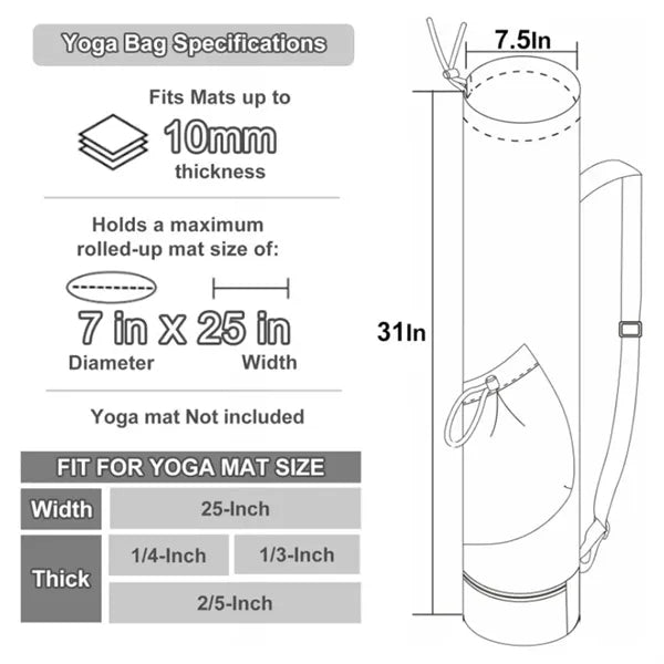 Multi-purpose Yoga Mat Bag