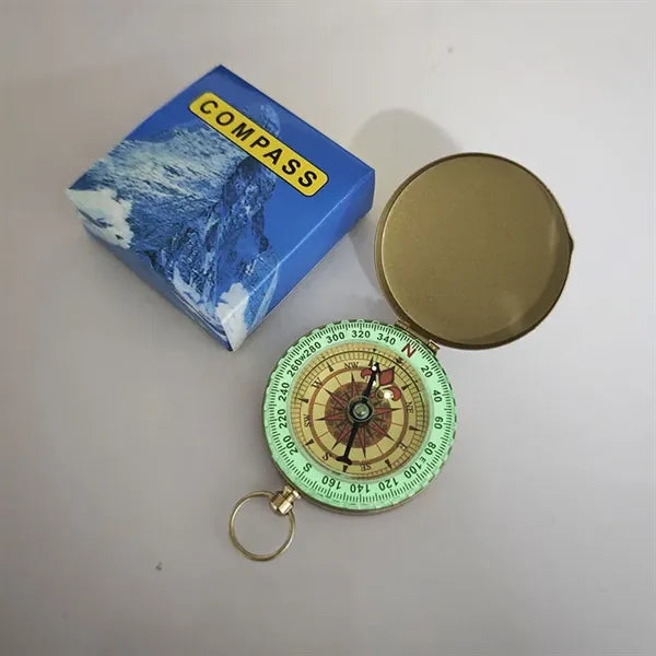Brass Pocket Compass