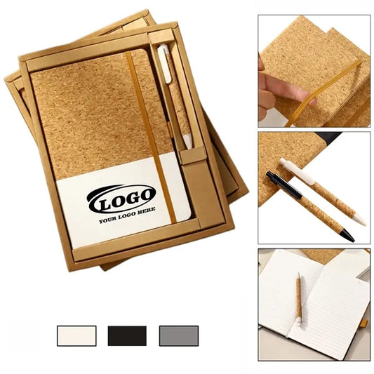 Eco Friendly Cork Notebook And Pen Set