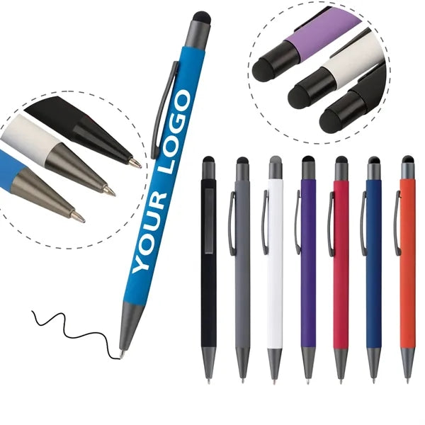 Metal Stylus Ballpoint With Soft Touch Finish