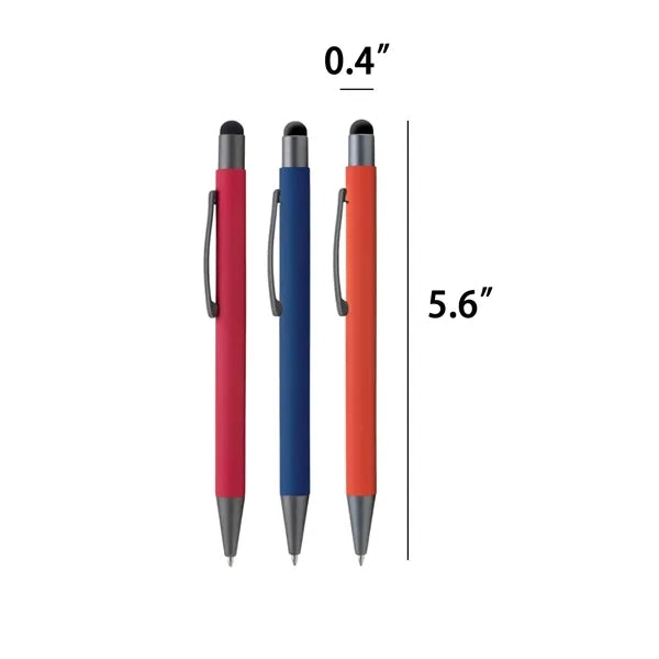 Metal Stylus Ballpoint With Soft Touch Finish
