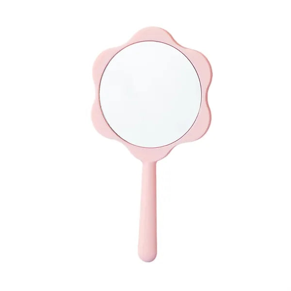 Portable Mini Makeup Mirror With Handle