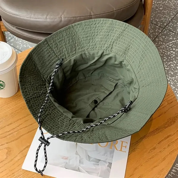 Wide Brim Packable Waterproof Bucket Adjustable Boonie Hat