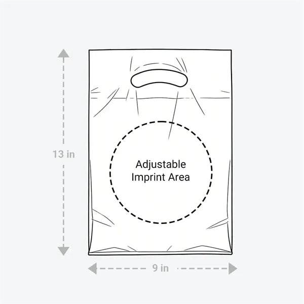 13" X 9" Reinforced Handle Plastic Bag
