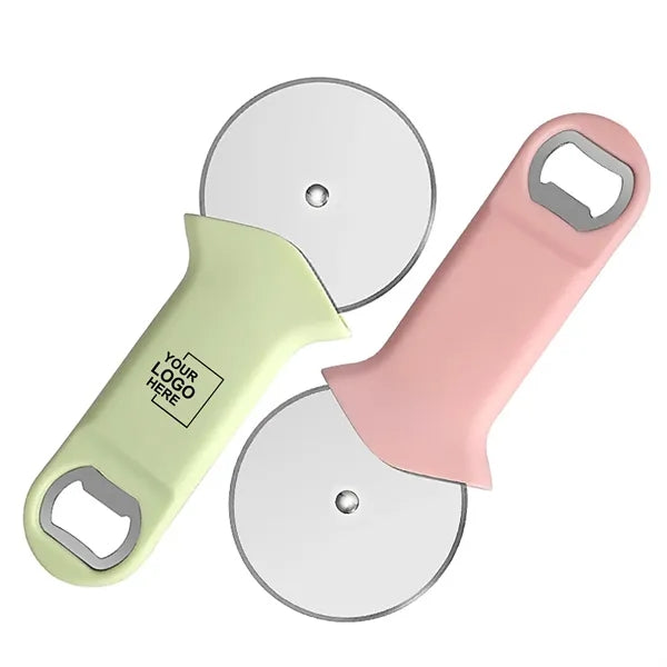Stainless Steel Pizza Cutter Bottle Opener