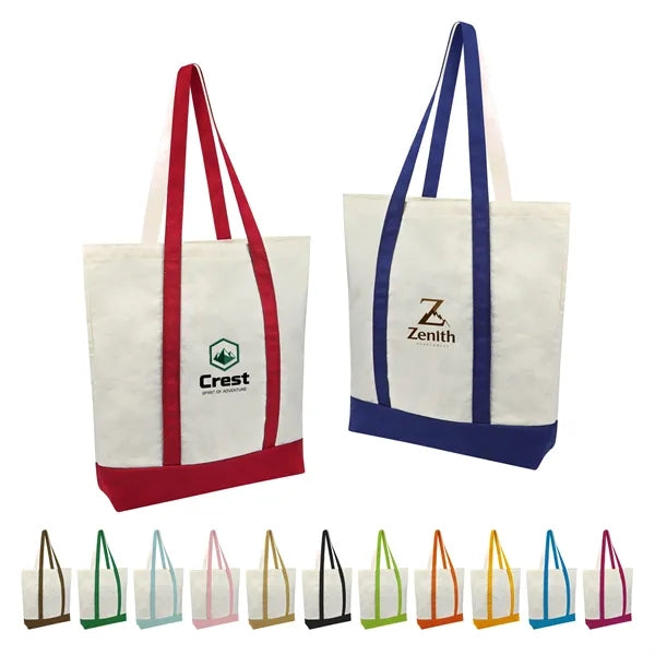 Large 12 Oz Canvas Boat Shopping Tote Bag 18"x4"x16"