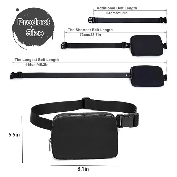 Lightweight Sports Waist Bag Crossbody Chest Pack