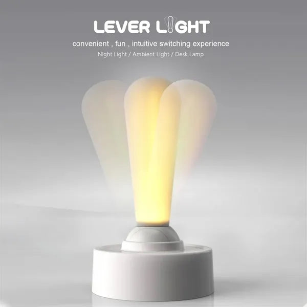 Dimmable Toggle Bedside Lever Lamp For Bathroom Camping Home