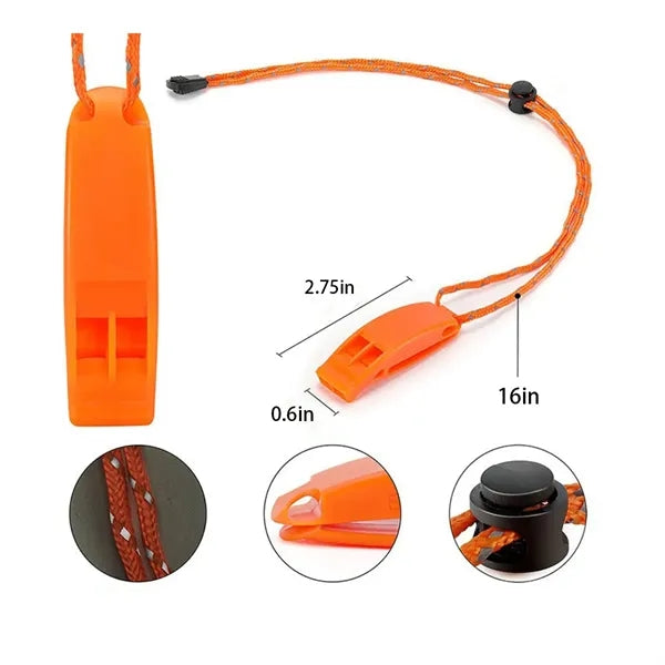 Emergency Whistles with Lanyard