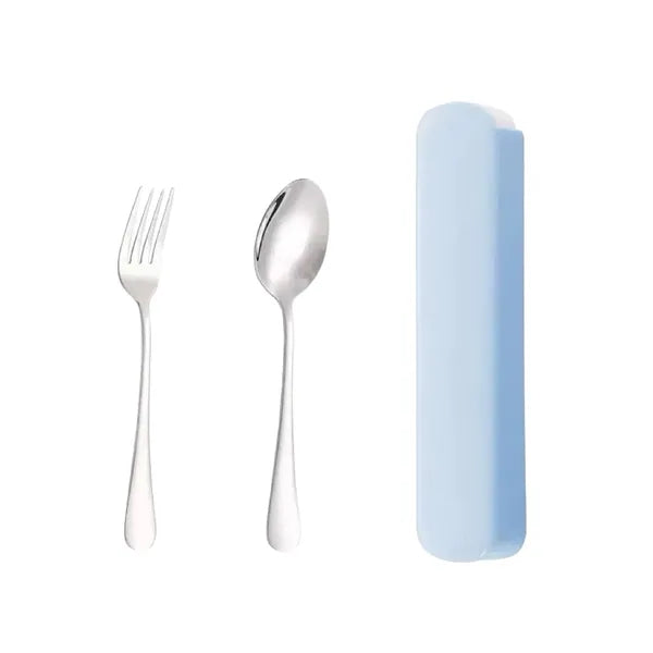 Portable Stainless Steel 2 Piece Flatware Set