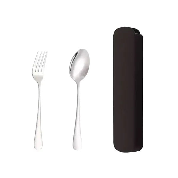 Portable Stainless Steel 2 Piece Flatware Set