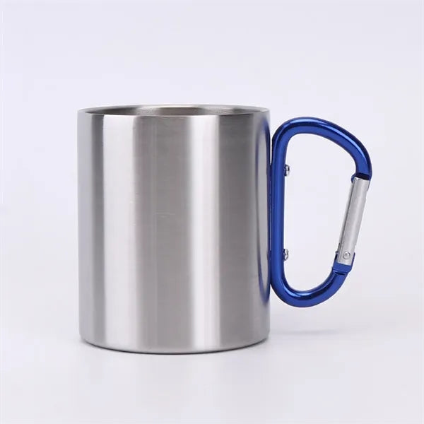 10 oz Camping Mug with Carabiner Handle