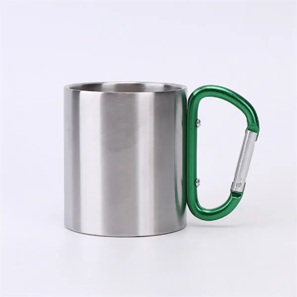 10 oz Camping Mug with Carabiner Handle