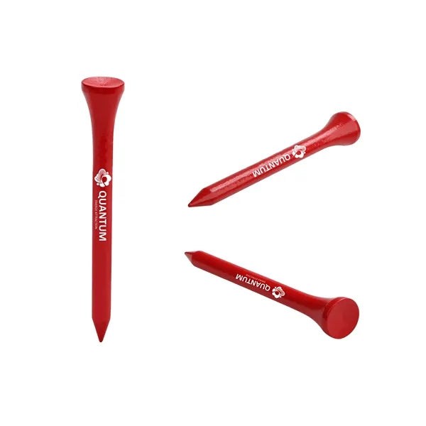 2 3/4" Wooden Golf Tees W/1 Color Logo