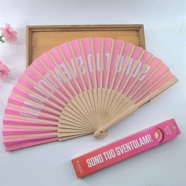 23cm Eco-Friendly Folding Wooden Hand Fan