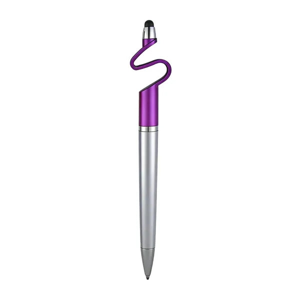 3-in-1 Multifunction Stylus Pen with Integrated Phone Stand