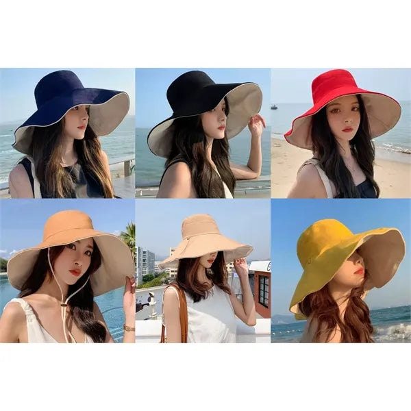 Wide Brim Bucket Hat