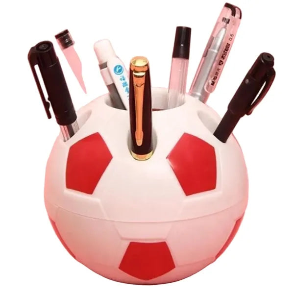 Logo Football Shape Desktop Pen Holder Desk Organize
