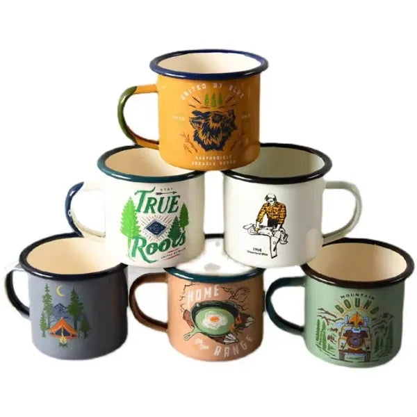 European Style Colorful Enamel Mugs