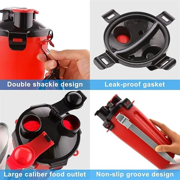 Oz 2 in 1 Dog Travel Water Bottle Collapsible Bowls