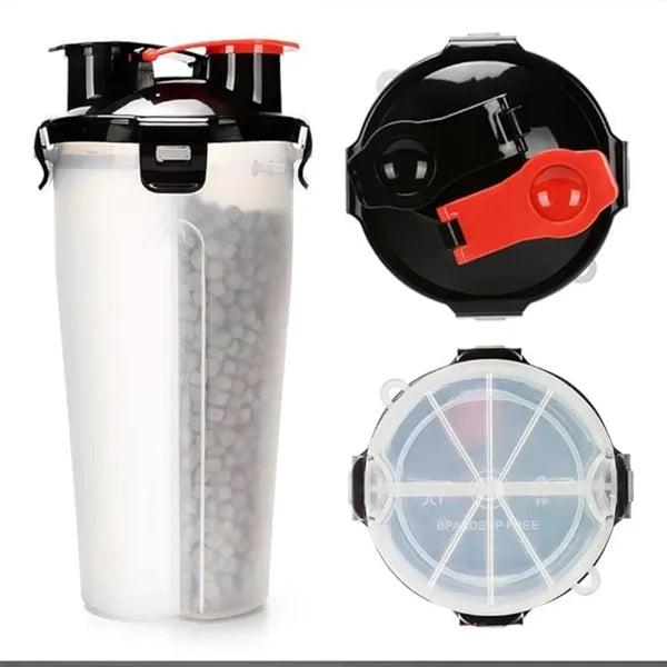 Oz 2 in 1 Dog Travel Water Bottle Collapsible Bowls