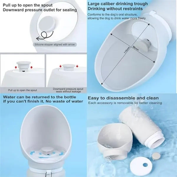 5oz Collapsible Dog Water Bottle Drinking Bowl