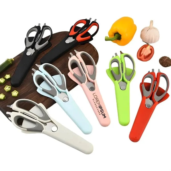 5-in-1 Versatile Stainless Steel Scissors W/Magnetic Protect