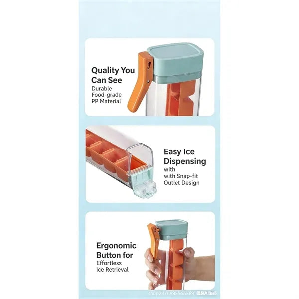MOQ Single Hand Press Demould Ice Tray with Handle