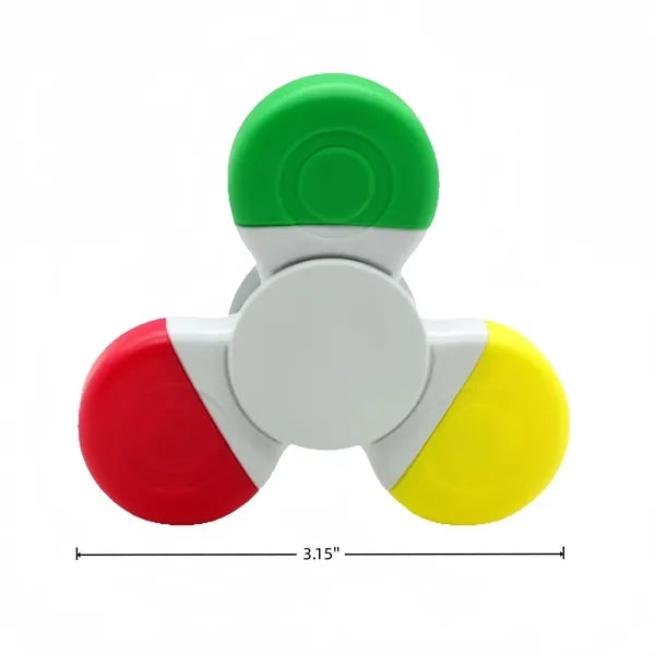 Triple Color Highlighter Fidget Spinner