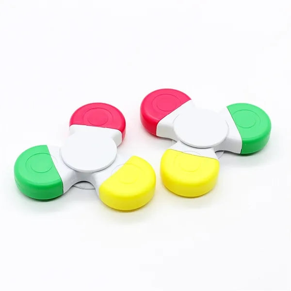 Triple Color Highlighter Fidget Spinner