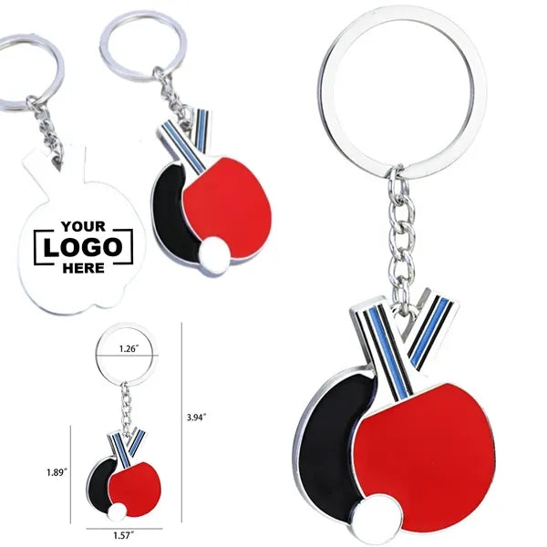 Mini Table Tennis Paddle Keychain