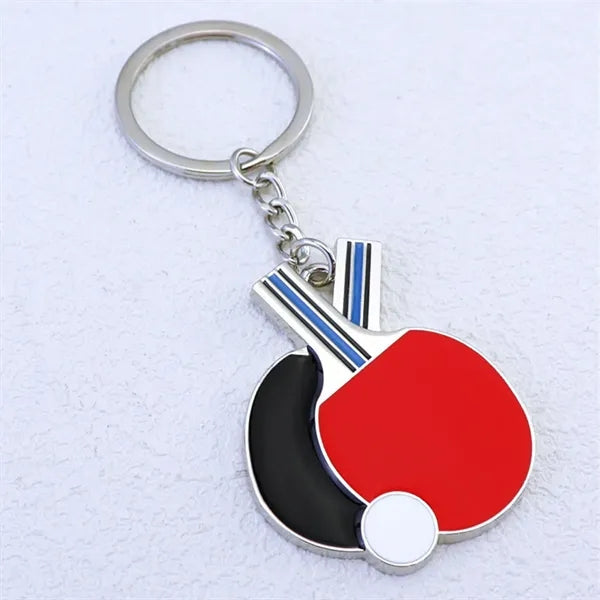 Mini Table Tennis Paddle Keychain