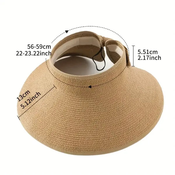 Foldable Straw Sun Visor Hats