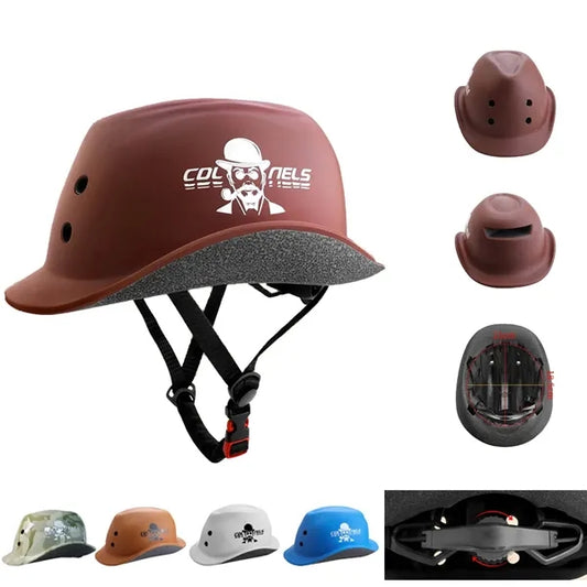 Cowboy hat-style bicycle riding helmet