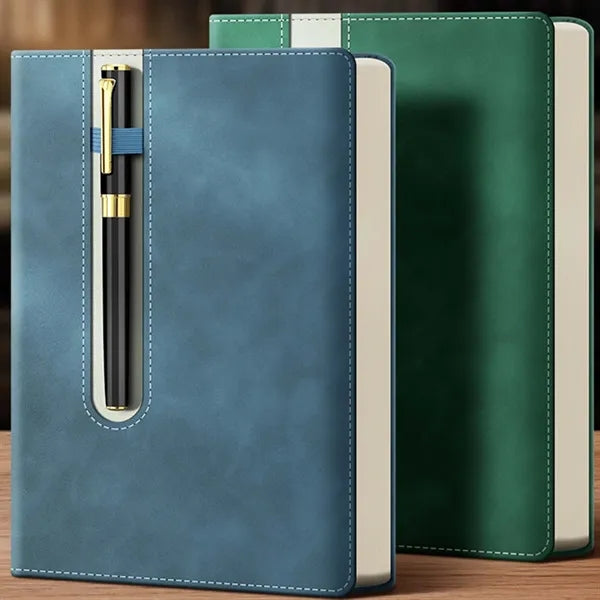 Notebook with pen holder