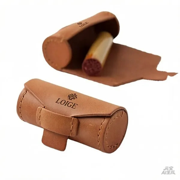 Leather Stamp Storage Pouch